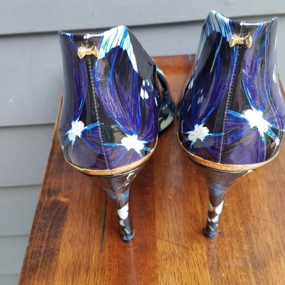 Ted Baker Patent Leather Butterfly Heels Size 39 - Picture 9 of 15